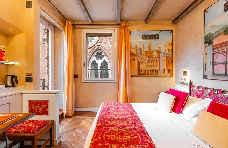 Deluxe double room with terrace  Art Hotel Commercianti Bologna