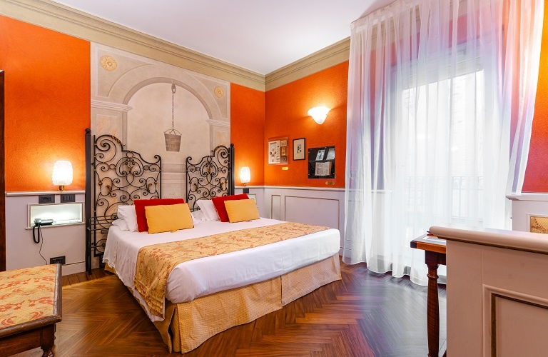 Deluxe double room with terrace  Art Hotel Commercianti Bologna