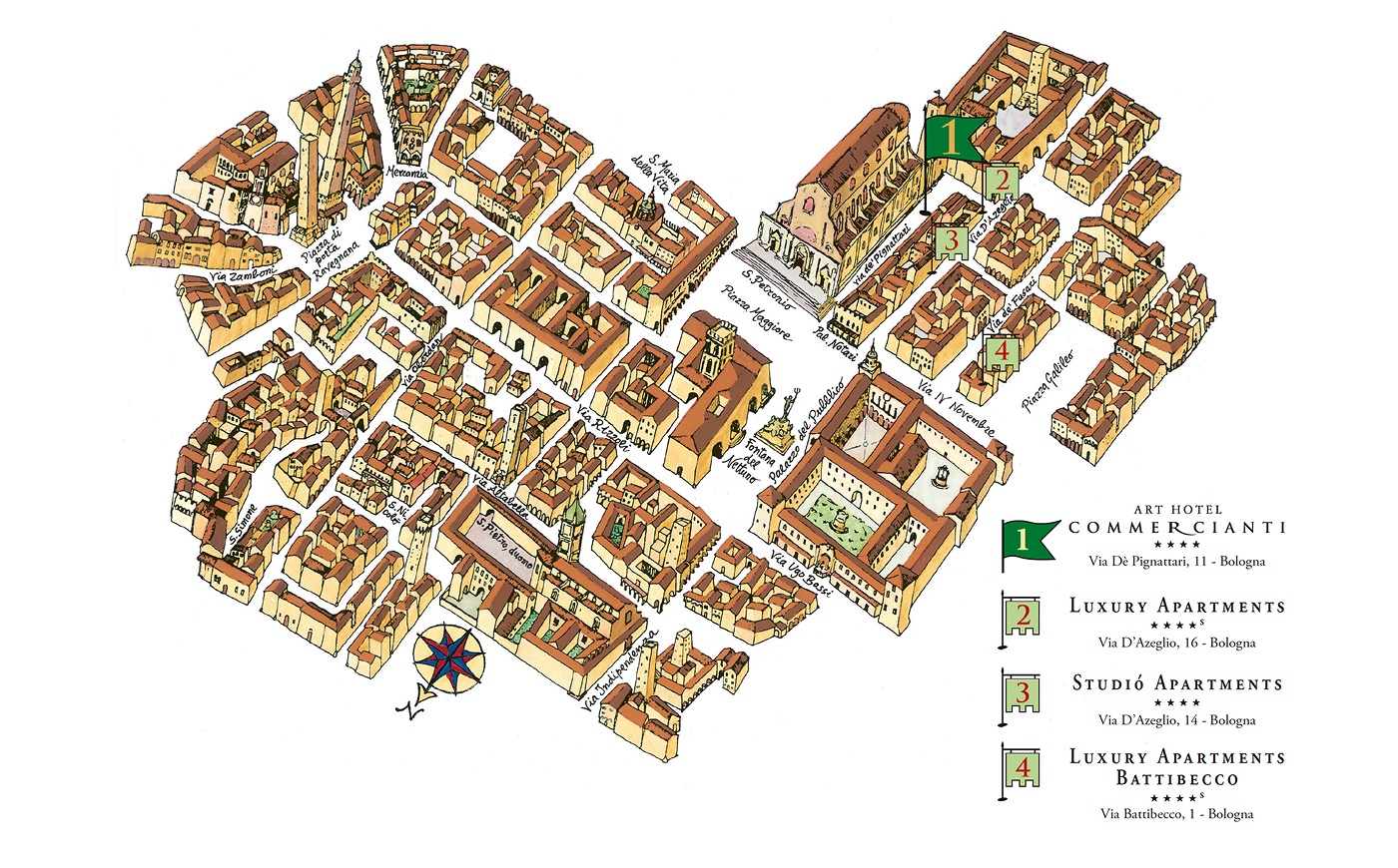 Art Hotel Commercianti Bologna None